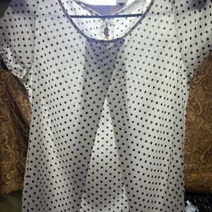 Very cute black polkadot blouse